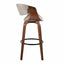 Symphony - Mid Century Modern Fixed Height Barstool With Swivel With Round Footrest (Set of 2)