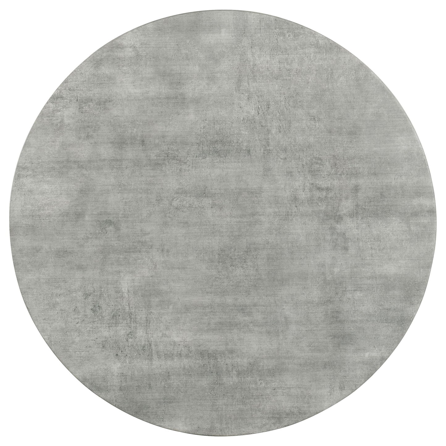 Vellux - 5 Piece Round Dining Table Set With Concrete Top Upholstered Chairs - Gunmetal