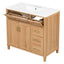 Bathroom Vanity With Sink, Soft Close Doors & Drawers - Wood
