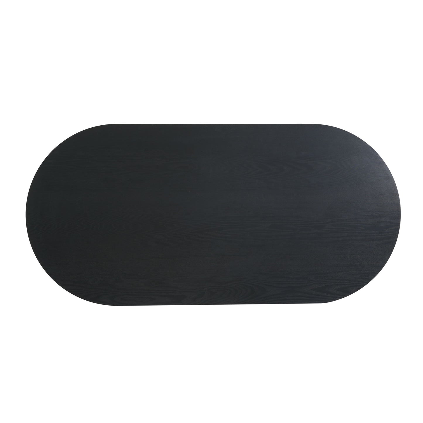 Dining Table With Curved Legs - Black