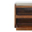 Pull Out Shoe Bench - Chestnut / Mud Linen
