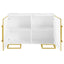 Synchrony - 2 Door Accent Cabinet With Art Deco Trim - White