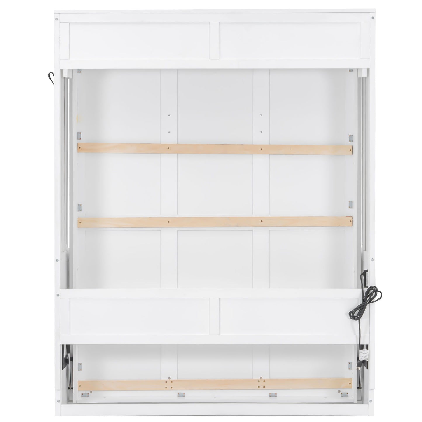 Murphy Bed With Desk, LED Lights And USB Charging Station
