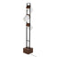 Bento - Contemporary Floor Lamp - Black / Walnut / White