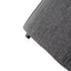 Contemporary Ottoman With Tonal Piping And Button Tuft Design