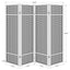 Sensei - 4 Panel Bamboo Room Divider Folding Screen - Natural