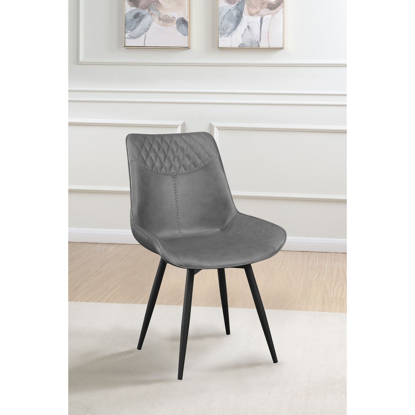 Tufted Swivel Side Chair (Set of 2) - Gray
