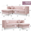 Delray - Micro Suede Sofa Chaise