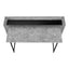 Computer Desk For Home Office, Laptop, Storage Shelves, Marble Look Contemporary & Modern