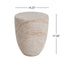 Outdoor / Indoor Lightweight, Concrete Side Table, Travertine - Beige
