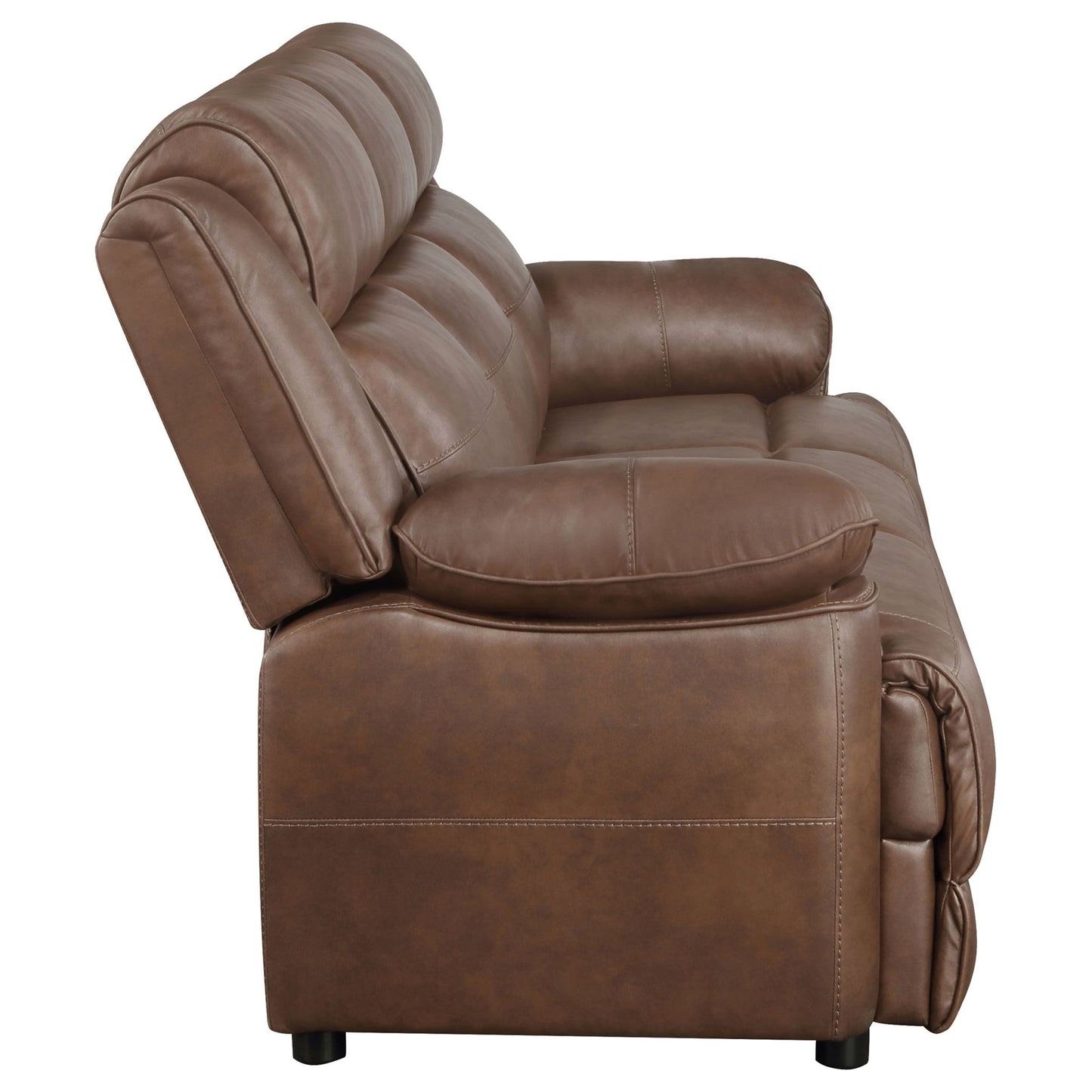 Worthington - Padded Arm Sofa - Dark Brown