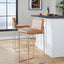 Fuji - Contemporary And Modern Elegance High Back Barstool