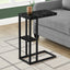 Accent Table, C - Shaped, Marble Look Contemporary & Modern Convenient Design