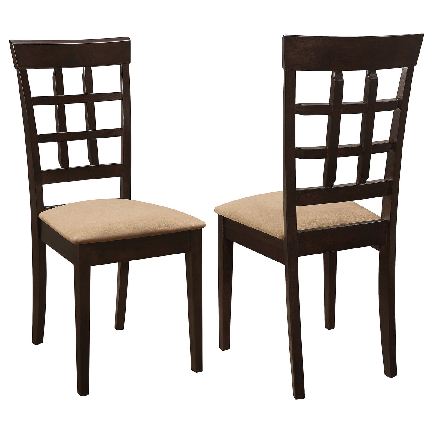 Lattice Back Dining Chair (Set of 2) - Brown