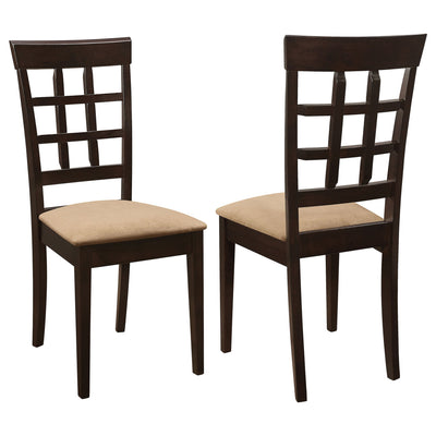 Lattice Back Dining Chair (Set of 2) - Brown