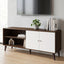 Amidon - TV Stand, With 2 Storage Shelves And 1 Cabinet