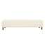 Contemporary Ottoman With Foam Cushion And Durable Upholstery