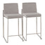 Fuji - Contemporary High Back Counter Stool, Functional Design
