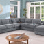 Celine - Fabric Corner Sectional Sofa With Right-Facing Chaise, Cupholders, And Charging Ports