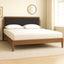 Hawthorne - 5/0 Queen Platform Bed With Chair arcoal Upholstered Headboard - Brown