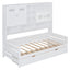 Daybed With All-In-One Cabinet And Shelf