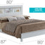 Bed With Transitional Design Stylish
