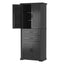 Multi Functional Storage Cabinet With Adjustable Shelves, 2 Drawers, Door Shelves