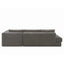 L-Shaped Modular Sofa With Double Layer Cushion