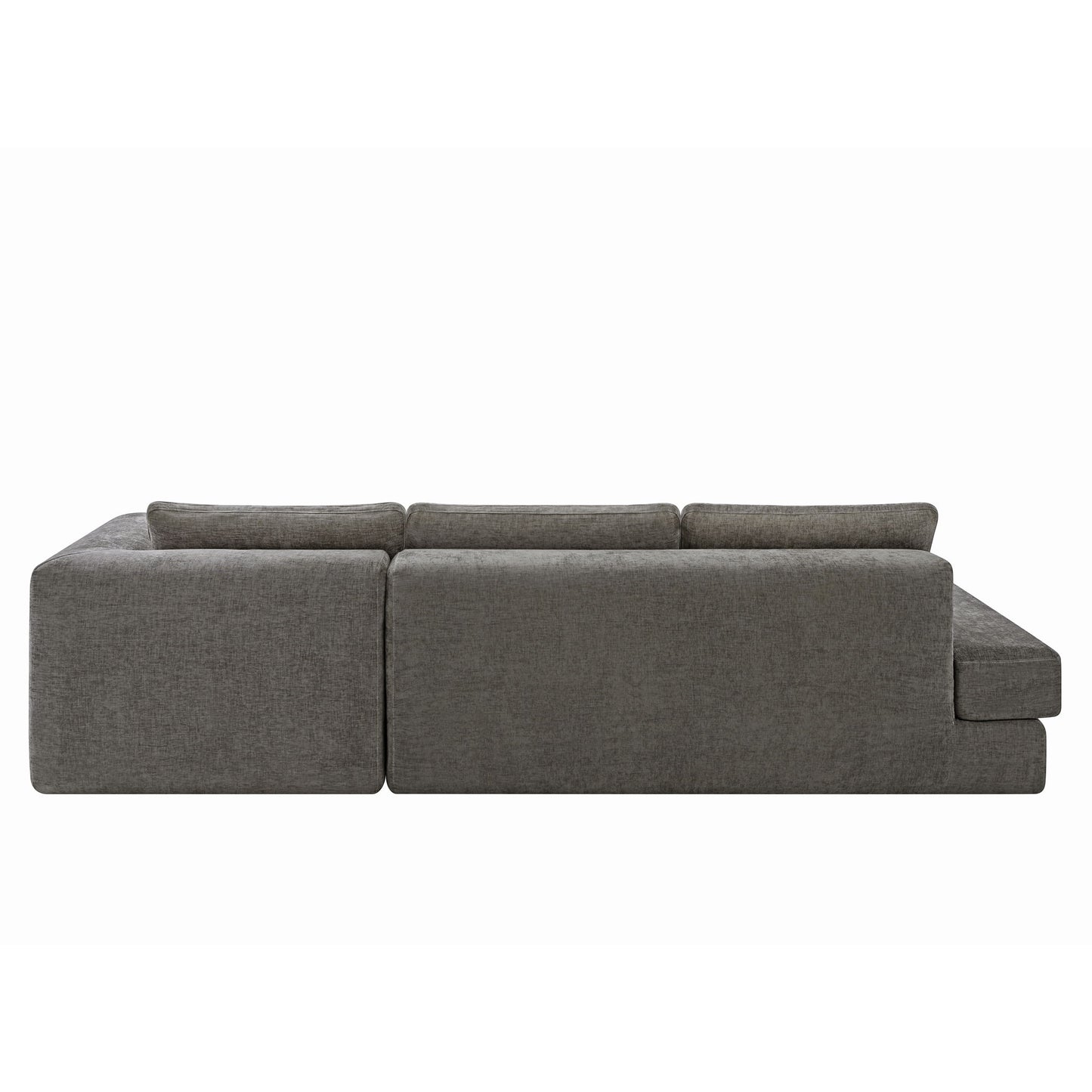 L-Shaped Modular Sofa With Double Layer Cushion