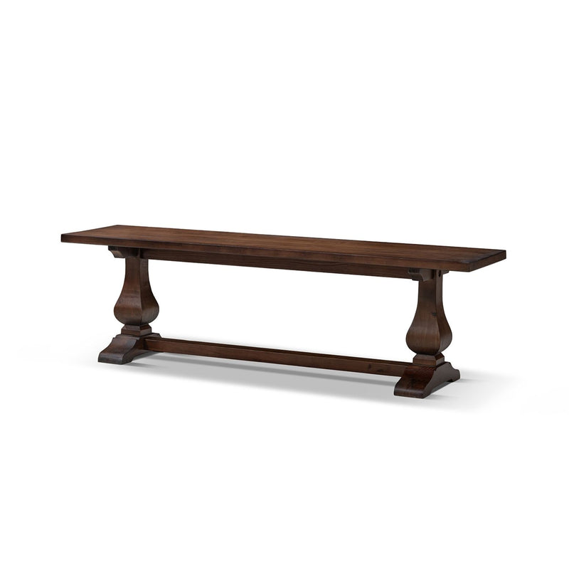 Whitmore - Trestle Dining Bench - Dark Brown