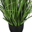 23" Tall, Artificial Plant, Grass, Indoor, Faux, Fake, Table, Greenery, Potted, Real Touch, Decorative - Green / Black
