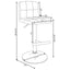 Lenny - Upholstered Adjustable Bar Stool (Set of 2) - White