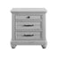 3 Drawer Nightstand With USB - Gray - Wood