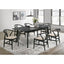 Bellingham - Dining Table With Self Storing Extension Leaf - Black Marble-Look Sintered Stone