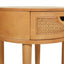 Cabana - Round Cane Storage Side Table - Natural Brown Oak