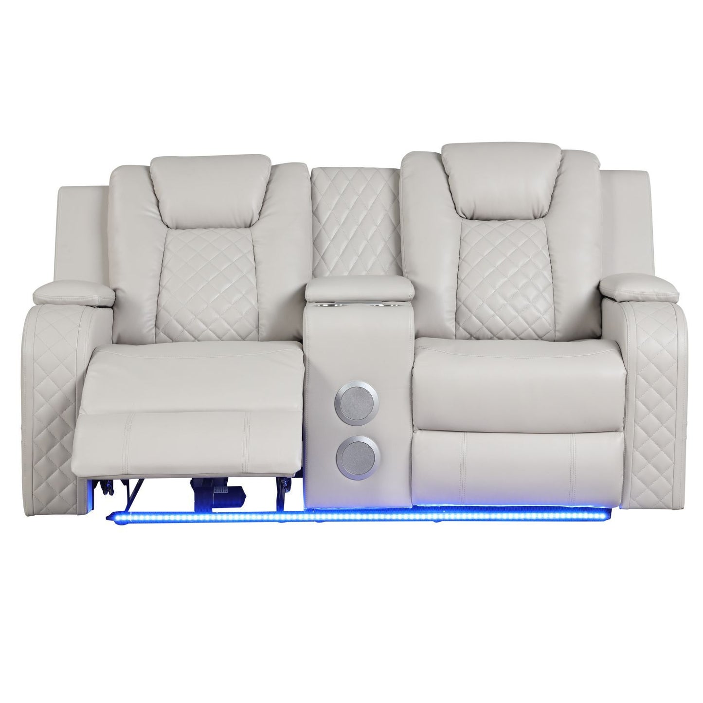 Benz - LED & Power Recliner With Adjustable Headrests And Ambient LED Lighting