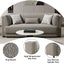 Glenda - Sofa With 3 Pillows - Gray