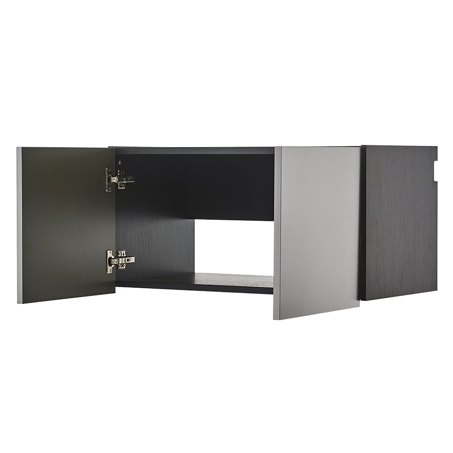 Astro Series - Wall Storage Cabinet With Soft Closing Drawers - Metallic Gray