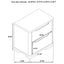 Mirador - 2 Drawer Nightstand Bedside Table - Natural