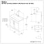 Modern Shaker All-In-One Laundry Utility Sink And Cabinet With Pull-Out Faucet