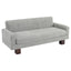 Modern Loveseat Sofa, 2 Seater With Square Arms For Living Room