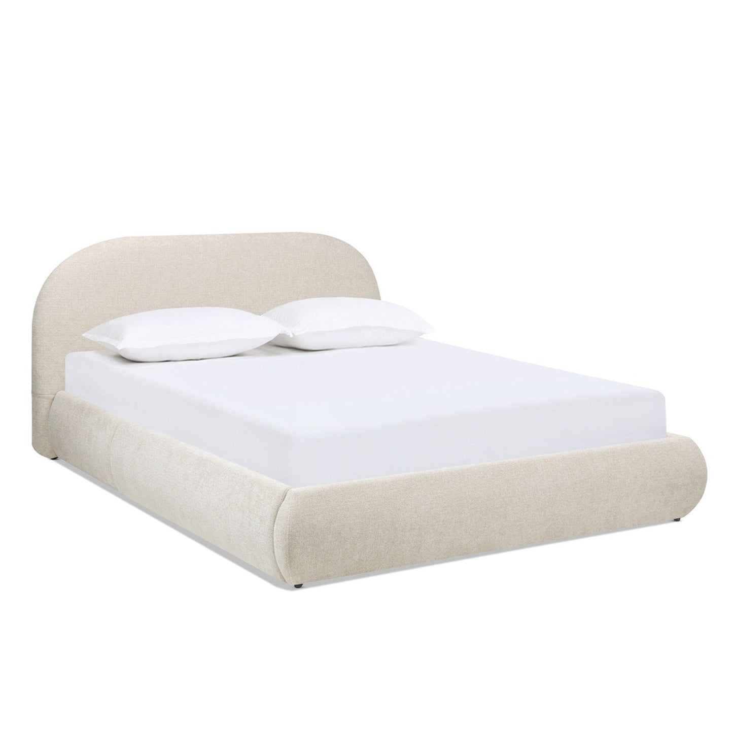 Archie Puffy Grounded - Upholstered Platform Bed