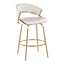 Jie - Glam Fixed Height Counter Stool (Set of 2)
