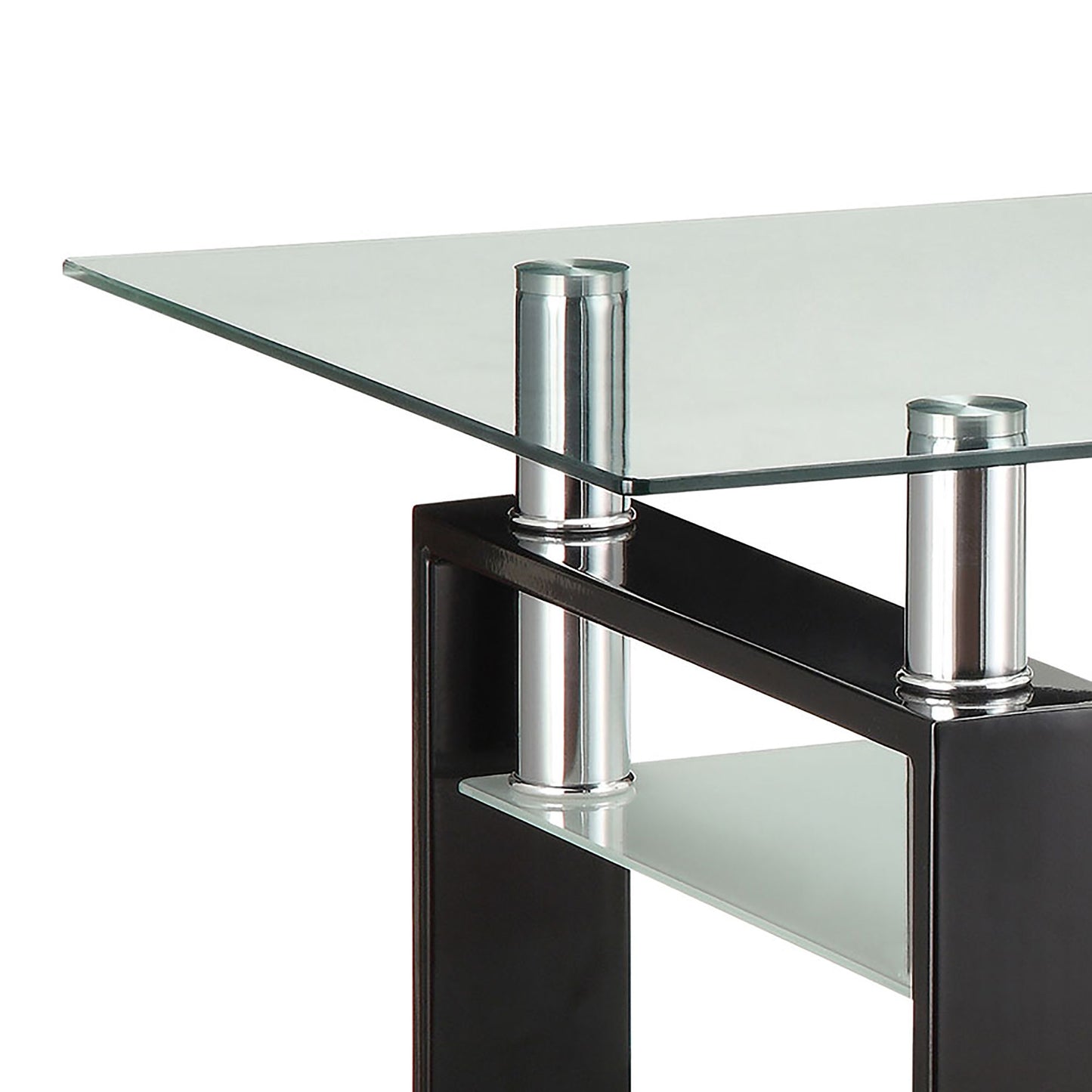 Moriah - 1 Shelf Rectangular Coffee Table - Black