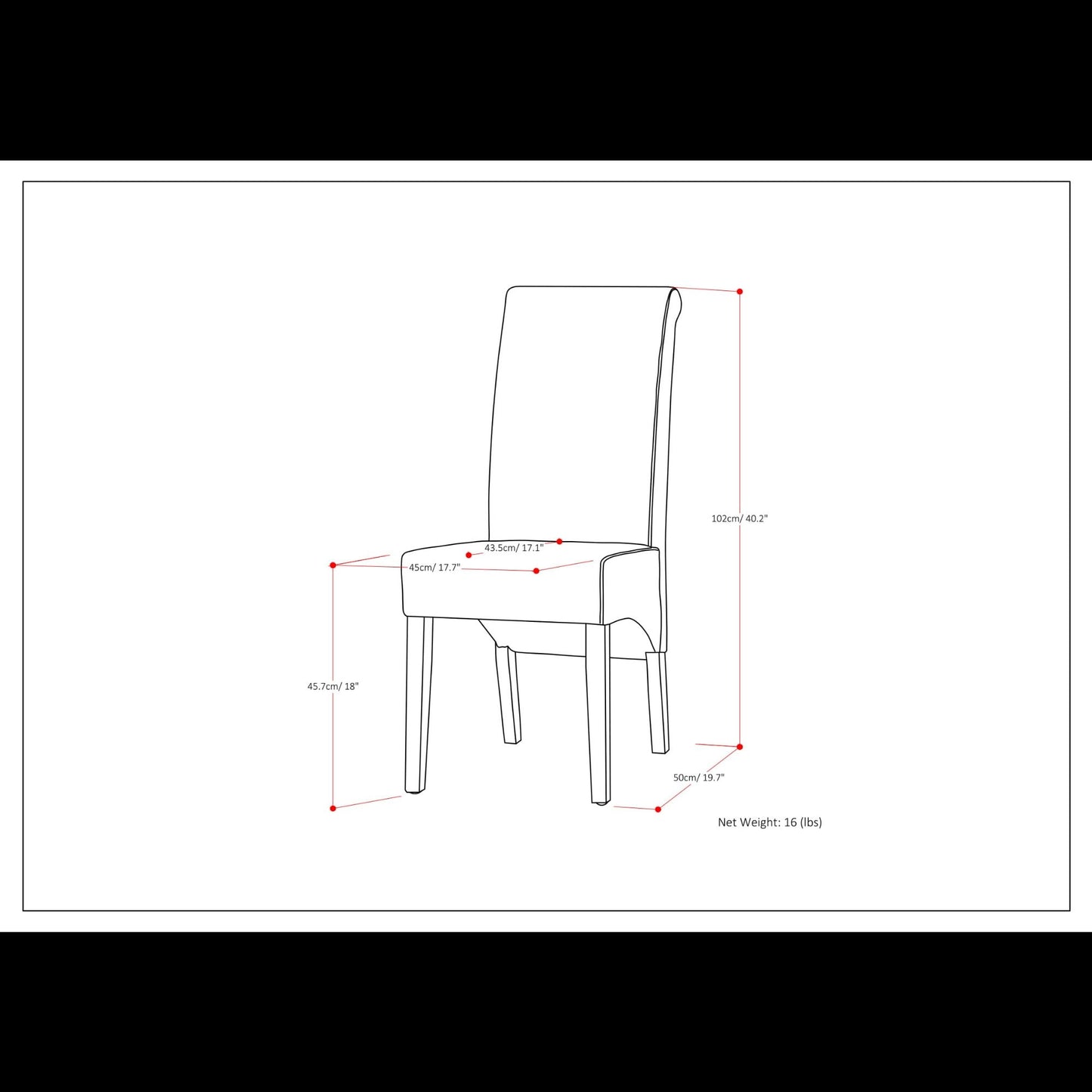 Avalon - Deluxe Parson, Dining Chair (Set of 2)