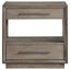 Prescott - 2 Drawers Nightstand With Open Shelf - Taupe