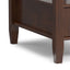 Warm Shaker - Narrow Side Table - Brown