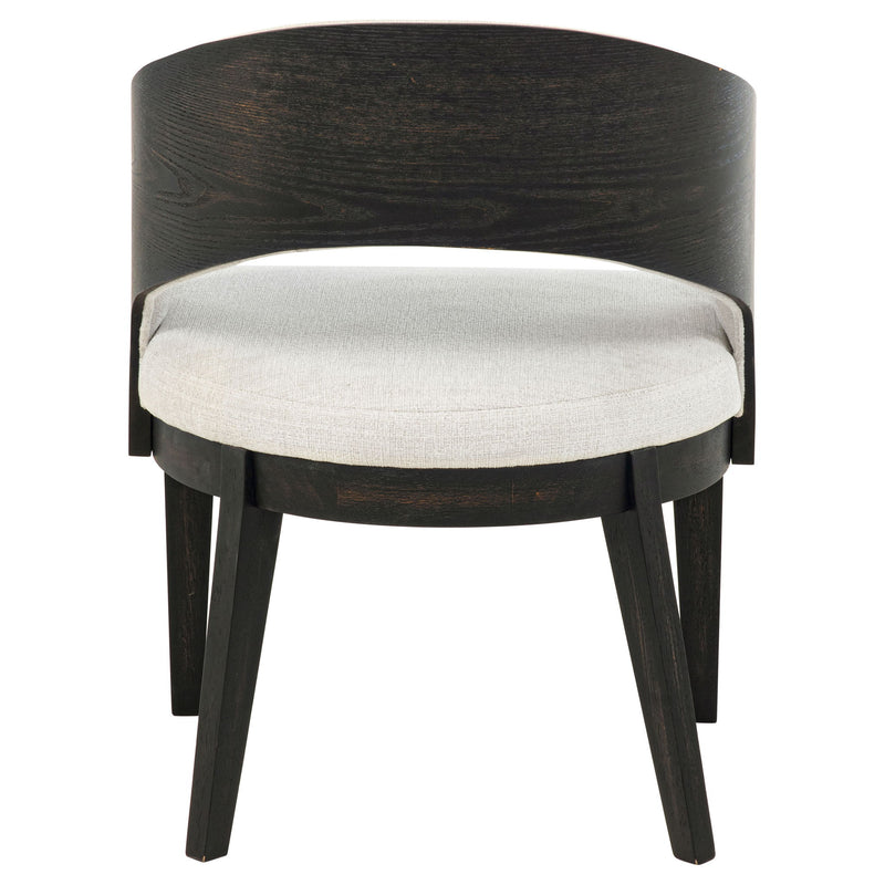 Bangor - Upholstered Dining Arm Chair (Set of 2) - Black / Cream