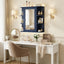Bathroom Wall Storage Cabinet With Mirror And Adjustable Shelf, 6 Open Shelves