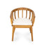 Klismos - Dining Armchair (Set of 2) - Teak / Beige